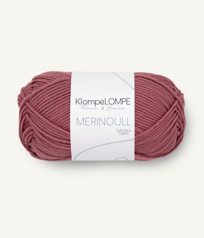 UT KlompeLOMPE Merinoull 4344 Mørk Pudderrosa